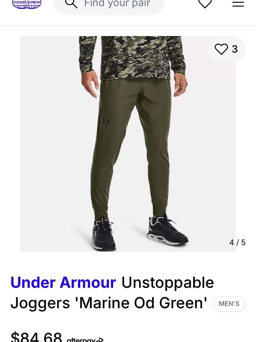 Men’s Under Armour Unstoppable Joggers